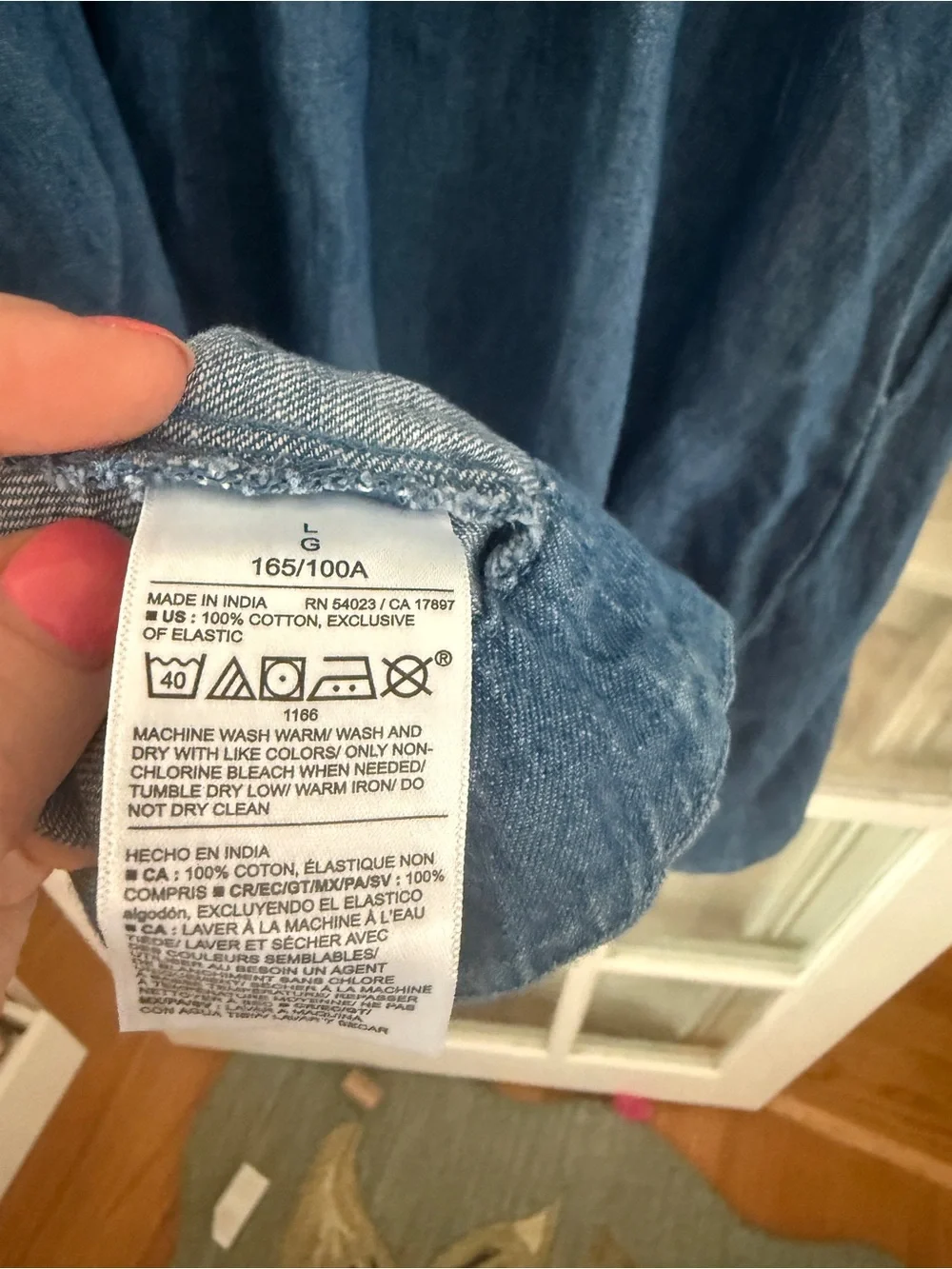 NWT Old Navy Denim Sundress in Medium Blue - Picture 6 of 6